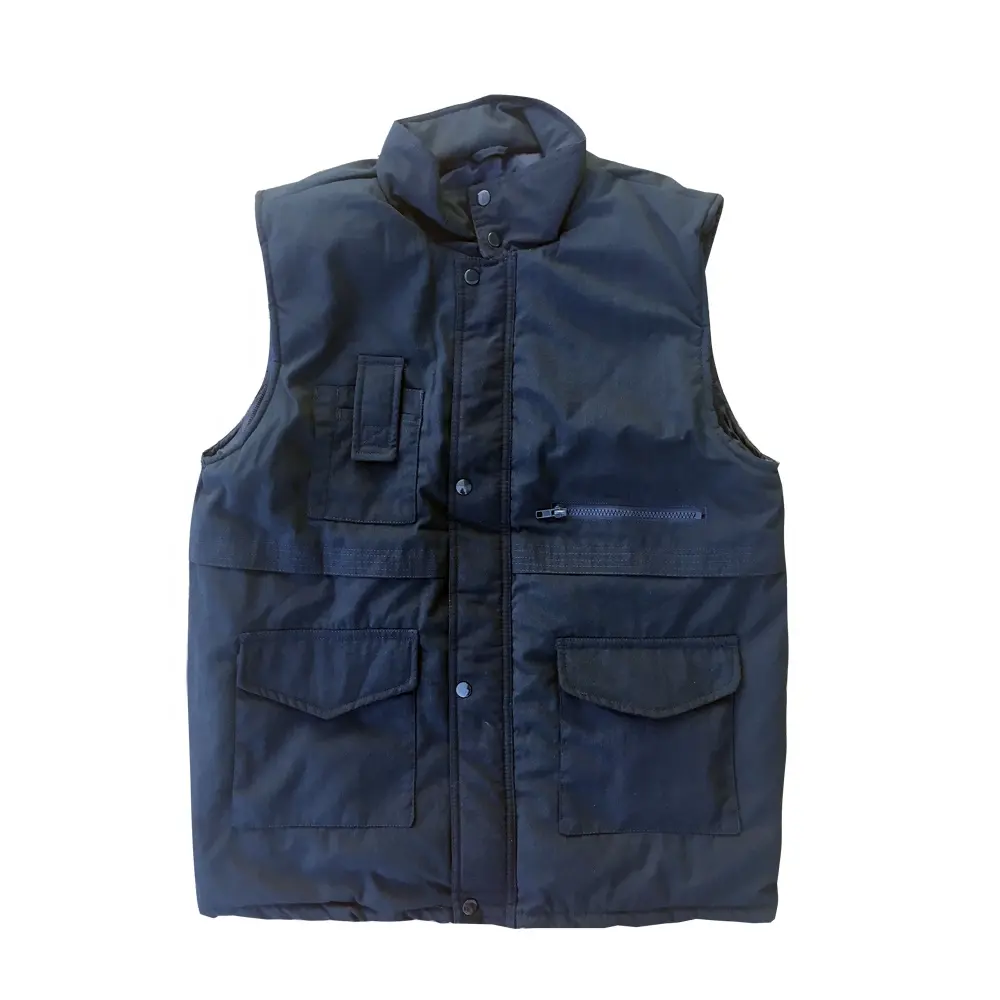 New cheap workwear wear-resisting waistcoat casual clothing working vest uniform men sleeveless winter jacket