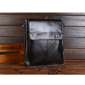 Borsa a <span class=keywords><strong>Tracolla</strong></span> in Vera Pelle Cowherd, Lussuosa e alla Moda, con Logo Personalizzato per <span class=keywords><strong>Uomo</strong></span>, 24x28x5cm - Product Image 2