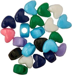 Cuentas Pony corazones opaco multicolor - Product Image 2