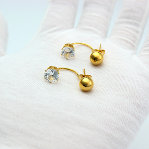 Fashion Design 18k Gold Plated <strong>Earrings</strong> <strong>Tops</strong> - Product Image 5