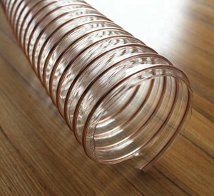 Manguera de conducto de aire Flexible para carpintería de 25mm-400mm, manguera de alambre de acero Pu para <span class=keywords><strong>limpieza</strong></span> de <span class=keywords><strong>conductos</strong></span> de aire de orificio liso Flexible de plástico - Product Image 2
