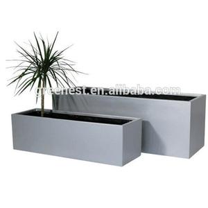 Bon marché extérieure <span class=keywords><strong>rectangulaire</strong></span> jardinières pots de fibres - Product Image 1