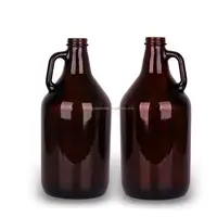 Imprimées carafe à vin rouge, en verre, capacité 2l, 1/2 gallons, pour bière, avec poignée, livraison gratuite en chine