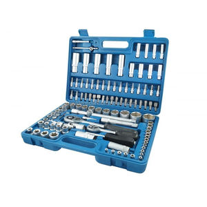 Juego de llaves de <span class=keywords><strong>carraca</strong></span>, 108 unidades, compás de llave en maletín, juego de enchufes - Product Image 5