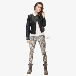 High Quality 92% Polyester 8% Spandex Wholesale Trees Printed Women Gym <strong>Leggings</strong> - Product Image 3