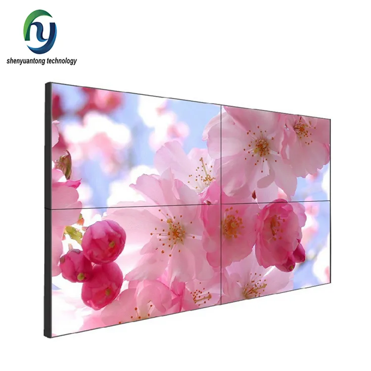 Painel de vídeo para tv 3d, tela de led flexível ultrafina de 3x3 55 polegadas, vídeo interno, parede de 1080p