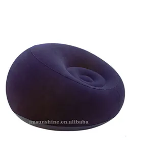 Moderne Möbel PVC Komfortable Flocked Single Sofa Aufblasbare Adult Size Egg Chair Ecksofa Wohnzimmer Sofas nach Hause