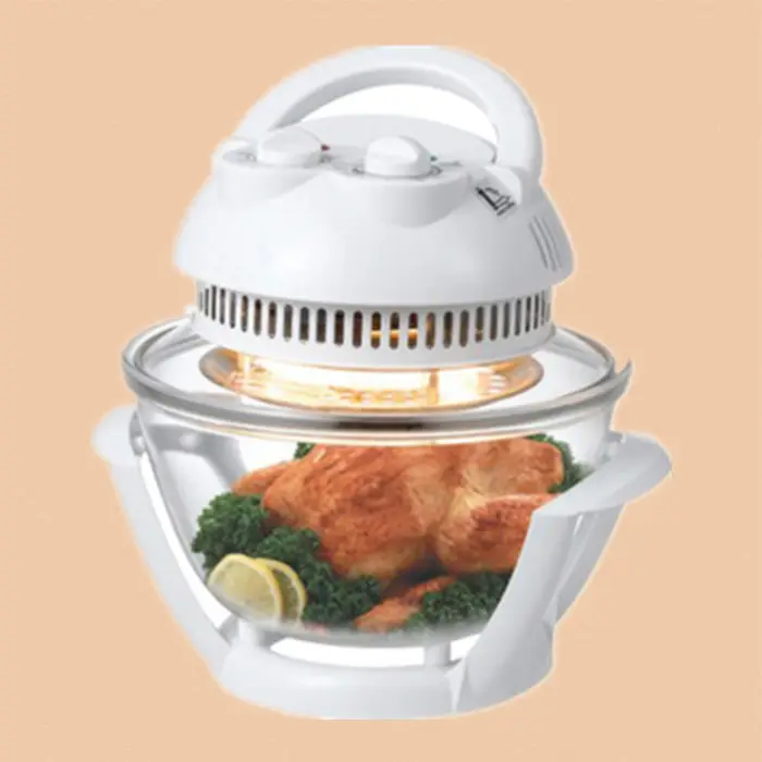 Inicio aparato de cocina 200 V 800 W 3.5L portátil horno halógeno/Turbo horno