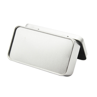 Boîte en étain rectangulaire vide pour bandeau oem, cadeau de marque, personnalisé, en métal uni, 5 pièces, vente en gros