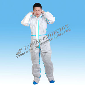 VENTA CALIENTE <span class=keywords><strong>Desechable</strong></span> No Tejido <span class=keywords><strong>Mono</strong></span> Traje de Protección Química - Product Image 3