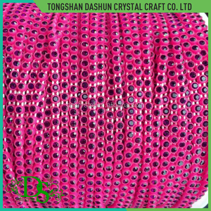 América Del sur popular shining piedra de plástico bandas rhinestone del ajuste de la moda,tira de diamantes en rollo - Product Image 1