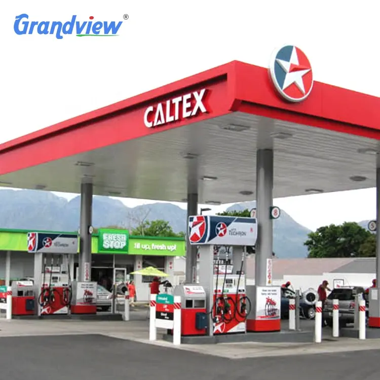 petrol filling station advertising sign led gas station canopy for sale