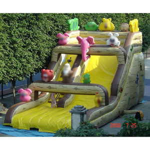 สไลเดอร์เป่าลมยักษ์สีขาวสำหรับใช้งานกลางแจ้ง ทำจาก PVC รับน้ำหนักได้ 500 กก. ติดตั้งง่าย - Product Image 2