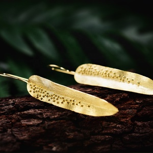 <span class=keywords><strong>925</strong></span> Sterling Silver Vintage Gocce di Rugiada Su Foglie di Salice Ciondola Reale del Foglio Dell'orecchino Per Le Donne Della Ragazza Dei Monili di trasporto del Commercio All'ingrosso - Product Image 2