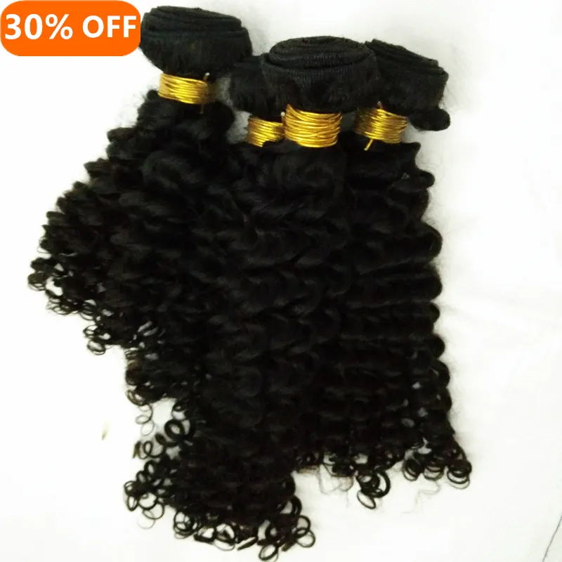 Letsfly 10A Mix Độ Dài 4 Cái Chưa Qua Chế Biến Afro Jerry Curl Ý Sóng Xoăn Brazil Trinh Nữ Tóc Dệt