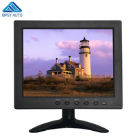 Moniteur vidéo couleur LCD de petite taille 8 pouces entrée VGA BNC AV HDMIED pour PC CCTV sécurité à domicile