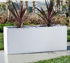 Ventes d'usine Poids léger Haute résistance Qualité supérieure Grands pots de fleurs en béton rectangle - Product Image 6