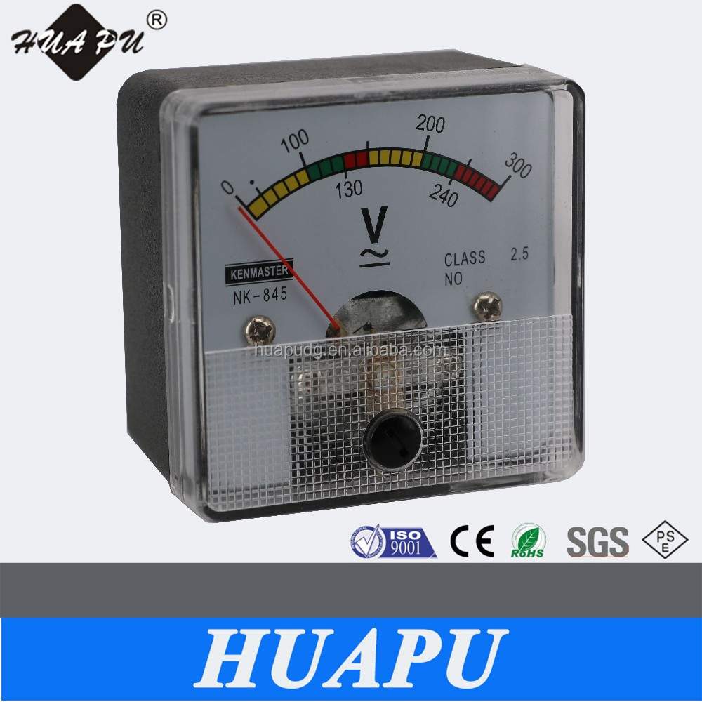 Аналоговый AC/DC Текущий Амперметр Напряжение panel meter NK-845 300 В 51*51 мм
