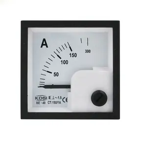 Small & high sensitivity BE-48 AC150/1A ac analog panel mount ammeter