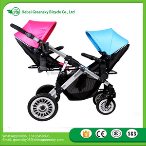Thiết Kế Thời Trang GREENSKY Lên Và Xuống Xe Đẩy Em Bé Twin Seat Xe Đẩy Em Bé Ba Bánh Prame - Product Image 2