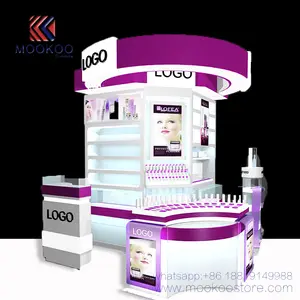 Luxury Cosmetics And Makeup Kiosk In Shopping Mall