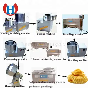 Industrial Automatic French Fried Potatoes Machine / Frnech Fries Making Machine / French Fries Production Line