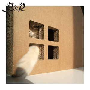 Rascador para <span class=keywords><strong>Gatos</strong></span> <span class=keywords><strong>de</strong></span> Cartón Ecológico, <span class=keywords><strong>Casa</strong></span> Rascadora para <span class=keywords><strong>Gatos</strong></span>, Gran Venta - Product Image 4