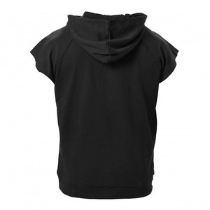 Custom Logo Design Printed Plus Size Casual Knitted 100% Cotton Summer Sleeveless Gym <strong>Hoodie</strong> - Product Image 6