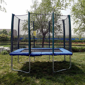 Grand <span class=keywords><strong>Trampoline</strong></span> rectangulaire de 12x8 pieds de compétition de 300lb avec filet - Product Image 4