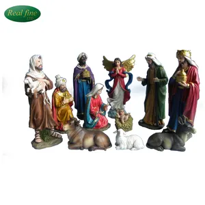 custom design resin cheap christmas nativity set