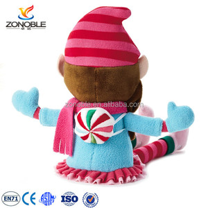 En gros mignon doux en peluche jouet poupée pour cadeau De Noël personnalisé mode bleu en peluche elfe - Product Image 2