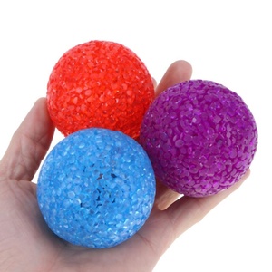 Parçacık Plastik Topları Kedi Oyuncak Renkli Oyun Oyuncak Çan Kedi Teaser Parçacıklar Pet Şeffaf Plastik Top Rastgele Renk - Product Image 3