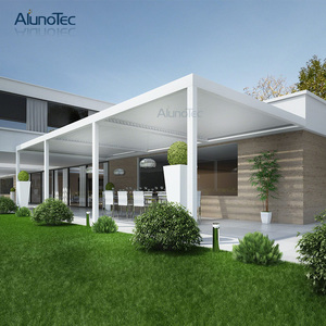 Moderno motorizado techo impermeable de aluminio Gazebo bioclimática jardín Pergola - Product Image 5