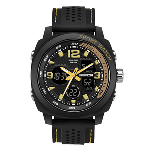SANDA 790 brand Fashion men sports <span class=keywords><strong>watch</strong></span> orologio digitale impermeabile a LED da uomo <span class=keywords><strong>G</strong></span> orologio a vibrazione casual Relogio Masculino - Product Image 3