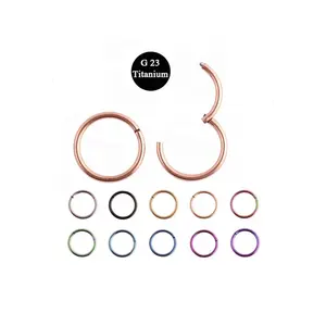 Anodized ไทเทเนียมบานพับ Clicker Segment Ring แหวน