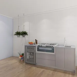 Cocina al aire libre isla impermeable independiente metal armarios de cocina Diseño moderno