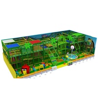 Aire de jeux intérieure personnalisée pour enfants, modèle Castle Rock Santa Barbara, en tubes d'acier galvanisé, taille sur mesure 30+, économique