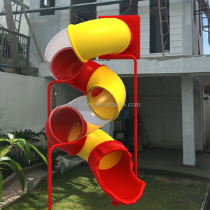 <span class=keywords><strong>Toboggan</strong></span> tubulaire pour enfants de <span class=keywords><strong>grand</strong></span> diamètre en plastique torsadé pour aire de jeux extérieure - Product Image 2