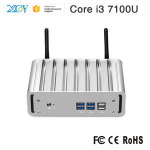 XCY último 7 Gen CPU I3 7100U mini computadora mini ventilador de refrigeración de la mini <span class=keywords><strong>pc</strong></span> de juegos windows10 DDR4 - Product Image 1