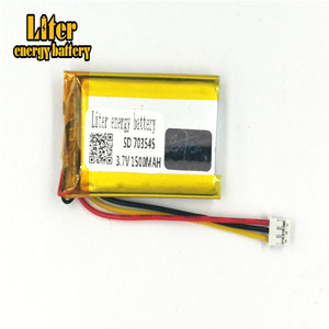Socket 2.0-3 P 3.7 V 703545 1500 mah factory high quality lithium polymer battery rechargeable li-ion battery lipo - Product Image 2
