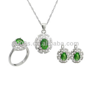 2014 bijoux de pierres précieuses bijoux en argent mis ensemble - Product Image 1