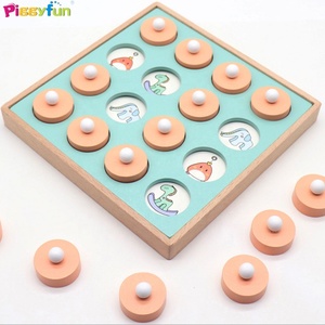 16 Pcs Houten Educatief Geheugen Puzzel Baby Touch Training Spel Speelgoed Voor Kids Voor Kid AT12312