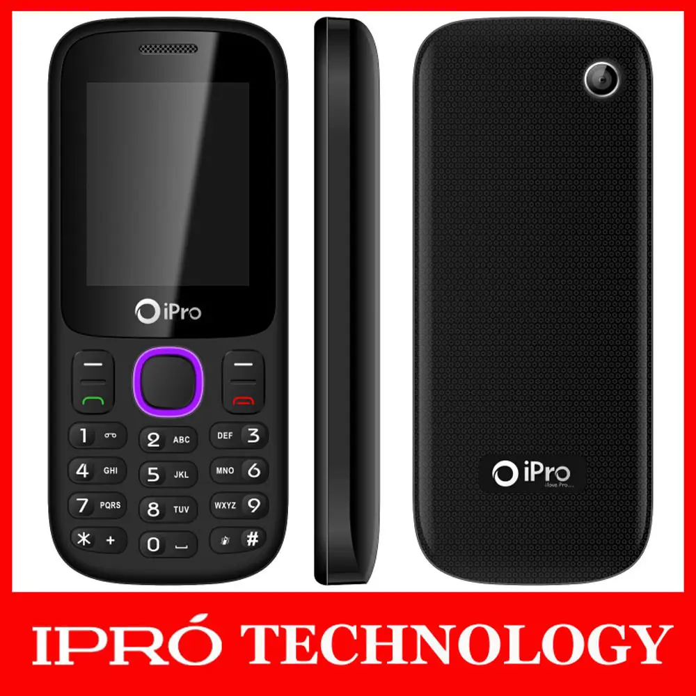 Ipro diseño clásico chino estrella tiempos teléfono móvil 2 pulgadas Dual SIM desbloqueado móvil Wechat FM Celular de encargo