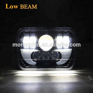 Morsun Led Motorcycle square Headlight <strong>H4</strong> for jeep Cherokee Xj 5x7 halo Headlight for GMC Offroad Headlamp Accessories - Product Image 6