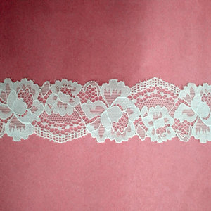 Thanh Lịch Và Shapely Đàn Hồi Ngà Lưới Thụy Sĩ Ren Trim - Product Image 1