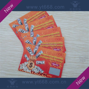 Papel de arte personalizado, rascador, tarjeta de recompensa para sorteo de la suerte - Product Image 2