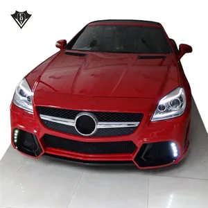 SLK 2012-2014y SLK R172wdスタイルボディキットグラスファイバーSLKバンパー用ボディキット