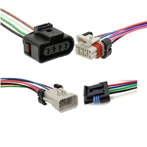 Custom automotive 2 3 4 6 7 8 pin/way female waterproof connector Extension Cord For GM LS Ignition Coil car Wire Harness wiring