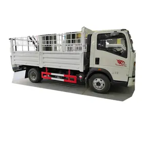 CLW 90HP sinotruk howo 5 ตันรั้วรถบรรทุก/คอนเทนเนอร์ประเภท cargo รถบรรทุก