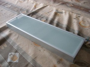 Wall Mount Loại Tempered Glass Kệ phẳng với 60 cái/mét LED ánh sáng 12V DC E26 cơ sở Tường Đèn - Product Image 4